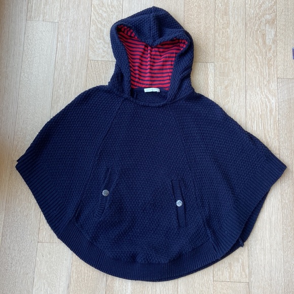 Promod Knit Poncho with Hood - Picture 3 of 16